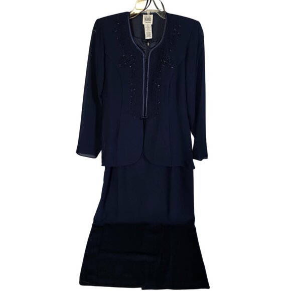 R&M Richards Dresses & Skirts - EUC Beautiful R & M Richards Navy Formal/Mother of the Bride Dress (2 piece)